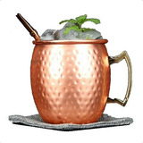 Caneca Moscow Mule Original 100% Cobre Puro