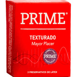 Preservativos Prime 1 Cajita De 3 Unidades Textura Texturado