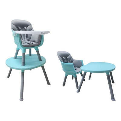 Silla Periquera Prinsel Bistro 3 En 1 Acolchonada Mesita Turquesa | Envío gratis