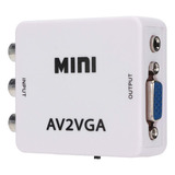 Mini Vga A Video Converter, Adaptador Compuesto Av A Vga, T.