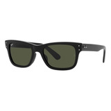 Lente Solar Ray-ban Fashion Con Protección Uv Unisex Color Verde Lente Verde Varilla Oro Armazón Oro