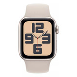 Apple Watch Se Gps (2da Gen)  Caja De Aluminio Blanco Estelar De 44 Mm  Correa Deportiva Blanco Estelar - M/l