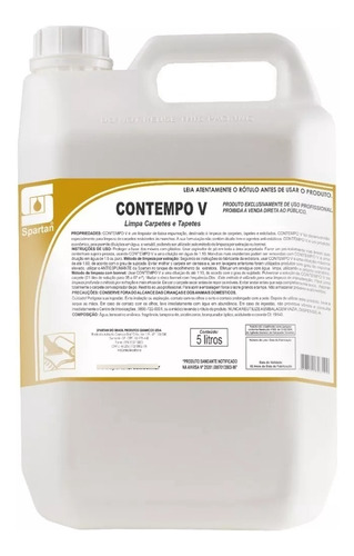 Contempo V Spartan 5lt Limpa Xixi Pet Carpete E Estofados - 