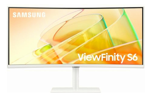 Samsung Monitor 34  Thunderbolt Curvo High Resolution White