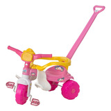 Triciclo Velotrol Infantil Da Mônica Rosa C/ Proteção