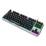 Teclado Gamer Com Led Multiplos Efeitos Mecânico Switch Blue