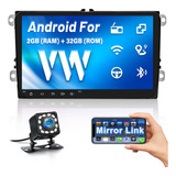 Estéreo Android 9.1 2+32g Para Vw Jetta Passat Vento 2023