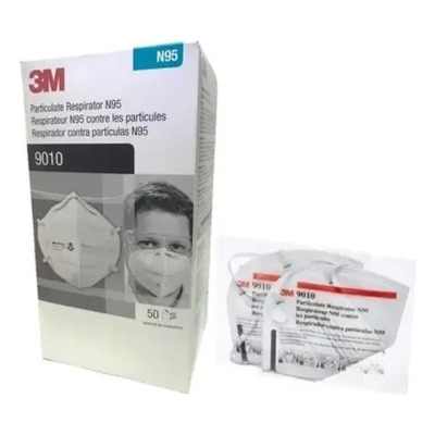 Caja 50 Mascarillas 3m N95 9010 Selladas Individualmente Isp | Envío gratis
