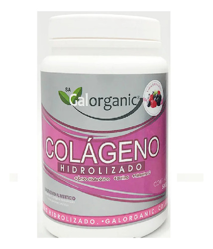 Galorganic Colágeno Hidrolizado Ácido H Y Biotina 500gr Sfn