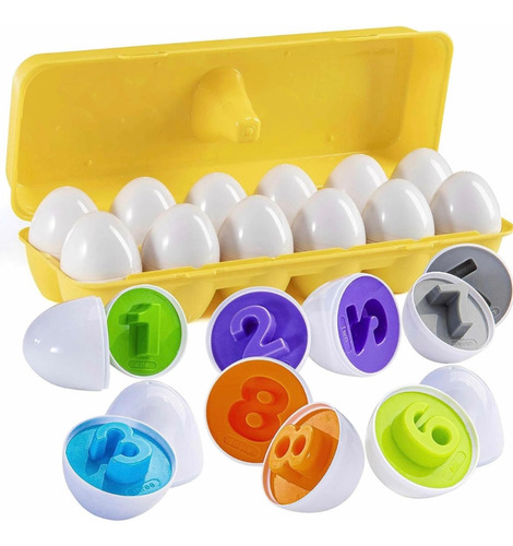 Huevos Didácticos Montessori Encajar Números