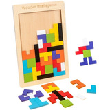 Excelente Tetris Madera Montessori Didactico Importado X1 