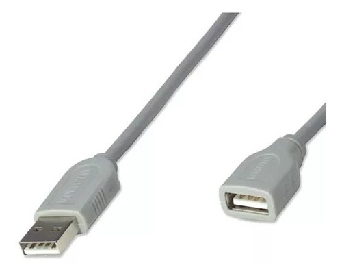 Cable Usb Extension 4.5 Metros Manhattan 340960 Color Gris Claro