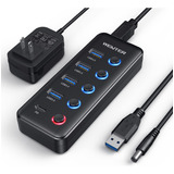 Wenter Hub Usb 3.0 Alimentado, Divisor De Concentrador Usb D