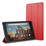 Funda Jetech Tablet Amazon Fire Hd 10 10.1 (7.a / 9.a) Rojo