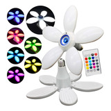 Super Foco Bocina Bluetooth Flor Rgb 36w E27 Con Control