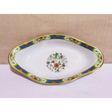 Rabanera De Porcelana Limoges Orfebrería Anezin 23 X 13 Cm