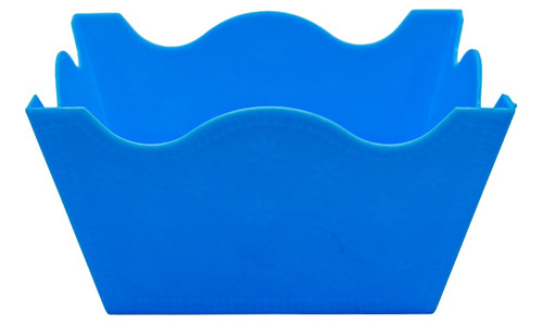 20 Bases Jardi Azul  De Plástico Para Centro De Mesa.