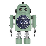Reloj Despertador Digital Inteligente Robot Con Pantalla De