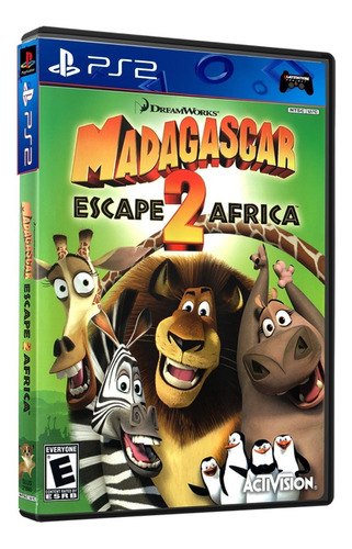 Madagascar  2  Scape 2 Africa P/ Ps2 Slim Bloqueado Leia Des