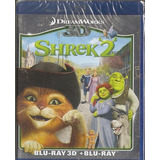 Blu Ray Shrek 2 (2d) + Blu Ray 3d (2 Discos) Lacr Orig Novo