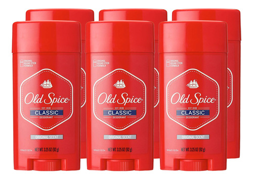 Old Spice Desodorante Clásico, Fragancia Original, 3.