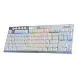 Teclado Mecanico Gamer Tkl Redragon Horus Blanco Switch Red