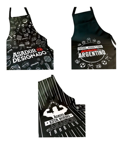 Delantal Asado Parrillero Cordura Estampado Diseño