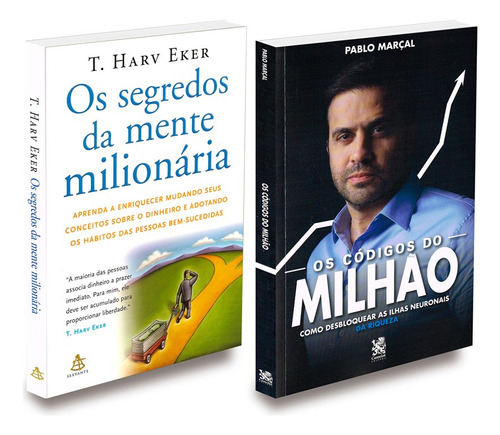 Kit Os Segredos Da Mente Milionária + Os Códigos Do Milhão: Não Aplica, De : T. Harv Eker / : Pablo Marçal. Editorial Sextante-camelot, Tapa Mole En Português, 2021