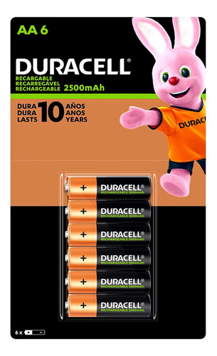 Duracell Aa 6 Piezas Recargables