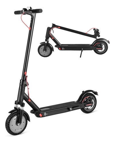 Scooter Electrico Plegable Con Amortiguador 350w 30km/hdalia Color Negro