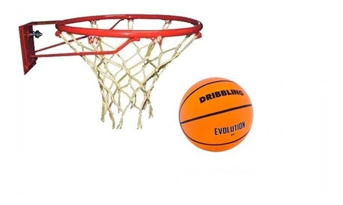 Combo Aro De Basquet Profesional + Red + Pelota Drb N°5