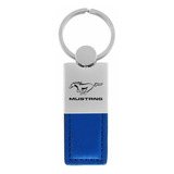 Llavero - Leather Key Ring For Ford Mustang (blue)