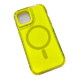 Funda Magsafe 360 Amarillo Para iPhone 15 Pro