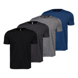 Kit 4 Camisetas Masculina Dry Fit Academia Treino Fitness