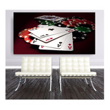Adesivo De Parede Poker Jogos Sala 2mts Cartas Baralho S40