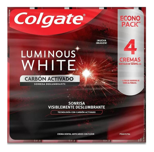 Crema Dental Anticaries Con Flúor Colgate Luminous White