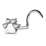 Cocharm G23 Titanio 0.71 Oz Piercing De Nariz Con Huella De 