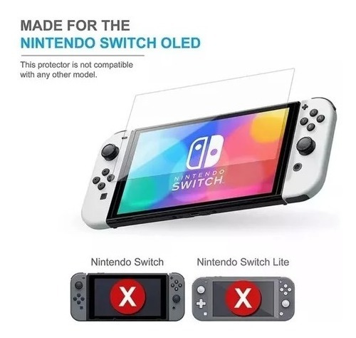 Vidrio Protector De Pantalla Para Switch Oled X 2 Unds