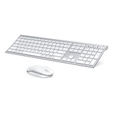 Bluetooth Keyboard Mouse, Combo De Mouse De Teclado Inalámbr
