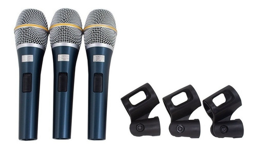 Kit Com 3 Microfones Kadosh K98