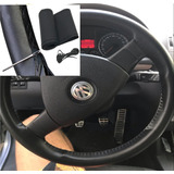 Forro Timón Volante Protector Carro Funda Cuero Liso Negro