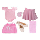 Roupa De Ballet Com Bolsa Rosa