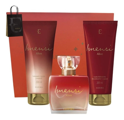 Combo Presente Perfume Imensi Alive Eudora Completo