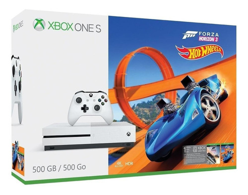 Microsoft Xbox One S 500gb Forza Horizon 3 Hot Wheels Color  Blanco