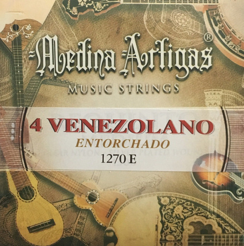 Cuerdas Cuatro Venezolano Entorchada Medina Artigas Evzpro