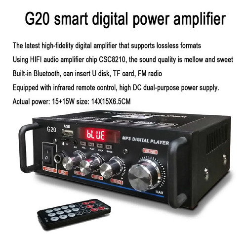 Amplificador De Potencia Hi-fi De Alta Fidelidad G20