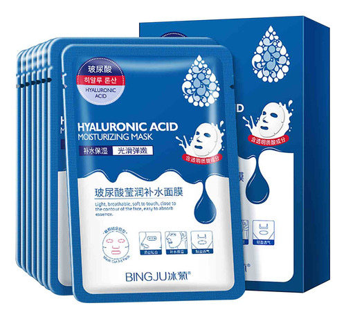 Facial Hidratante Hialurónico F Mask Ice Chrysanthemum, 10 U