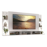 Painel Tv 65 Com 4 Leds Vegas Premium Multimóveis V3676 Cor Branco
