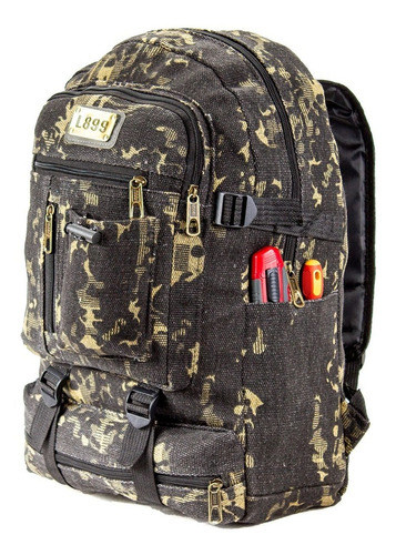 Mochila De Lona Camuflada Super Resistente Lindo Modelo 