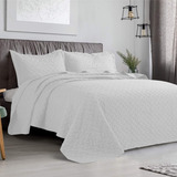 Cubrecama De Verano Quilt 2 Plazas Blanco - Liso